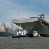 Huntington Ingalls Division Unveils Navy's 2nd America-Class Amphibious Assault Ship - top government contractors - best government contracting event