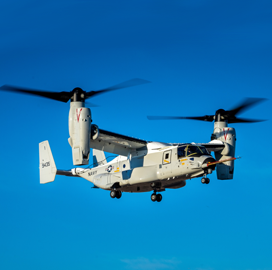 Bell-Boeing Teamâ€™s CMV-22B Aircraft Takes Inaugural Flight - top government contractors - best government contracting event