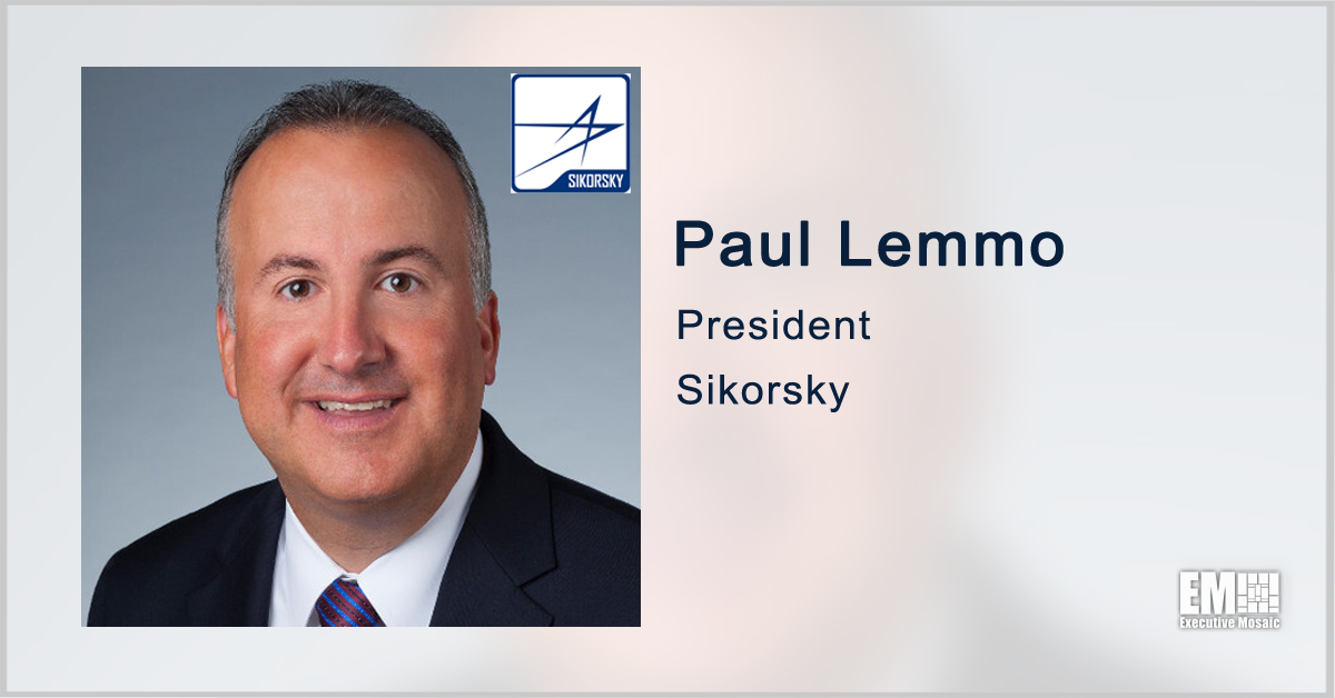 Paul Lemmo: CH-53K, Combat Rescue Helicopter Among Sikorsky’s Near-Term Priorities