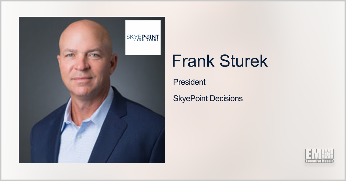 Frank Sturek Steps Up as SkyePoint Decisions President; Heather Conigliaro Named COO