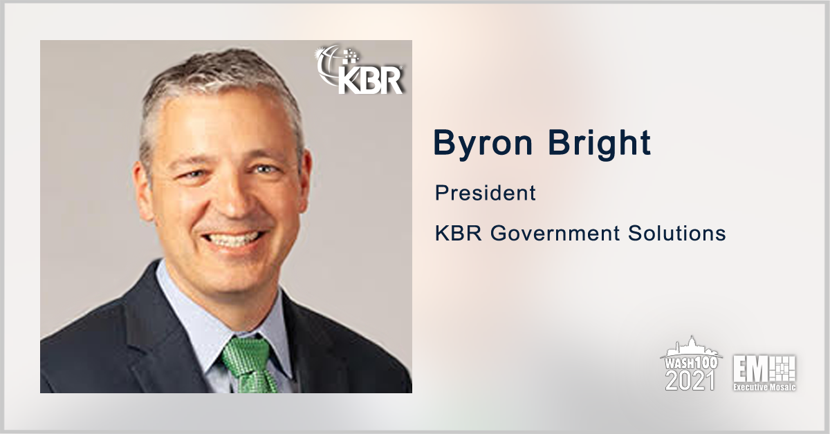 KBR Wins $58M Follow-On Award for Air Force Tech Sustainment Work; Byron Bright Quoted