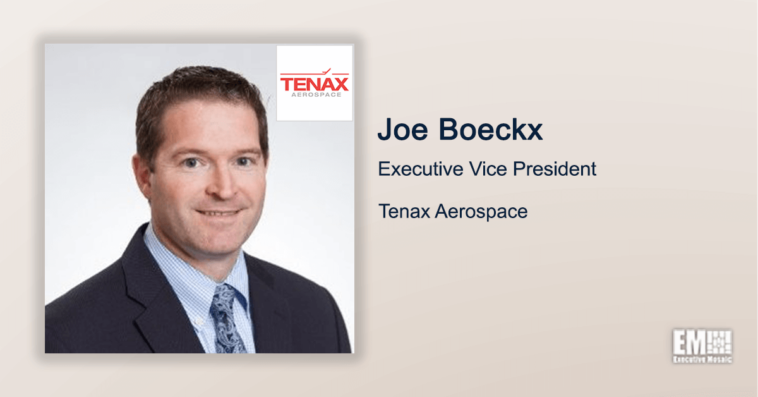 Executive Spotlight: Joe Boeckx, Executive Vice President of Tenax Aerospace - top government contractors - best government contracting event