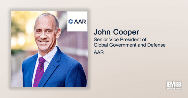 Executive Spotlight: John Cooper, SVP of Global Government and Defense at AAR - top government contractors - best government contracting event