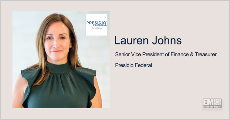 Executive Spotlight: Lauren Johns, SVP of Finance with Presidio Federal - top government contractors - best government contracting event