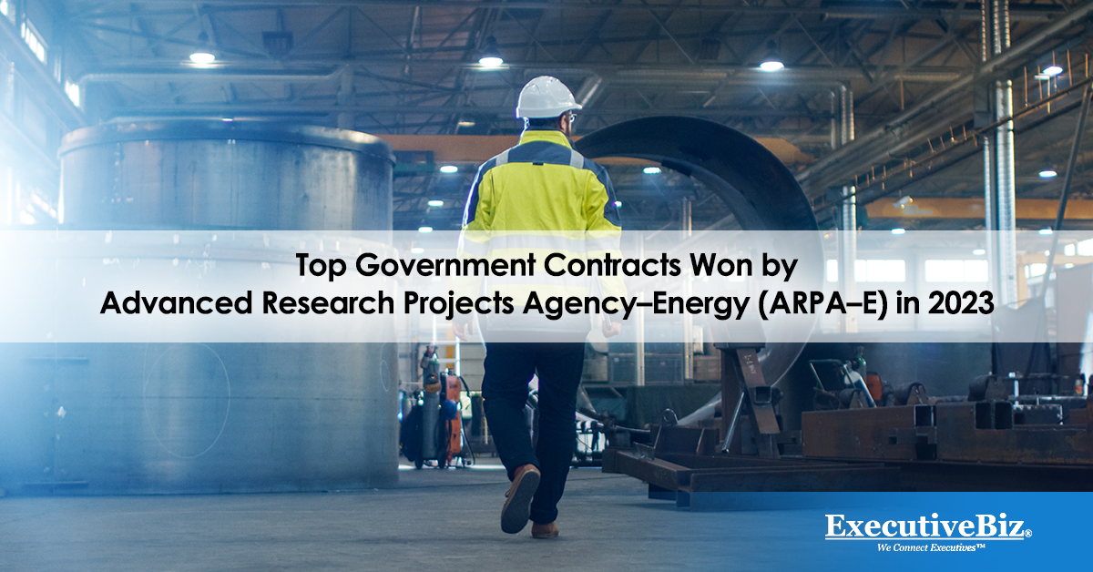 Top Government Contracts Won by Advanced Research Projects Agency–Energy (ARPA–E) in 2023 - Vimarsana News