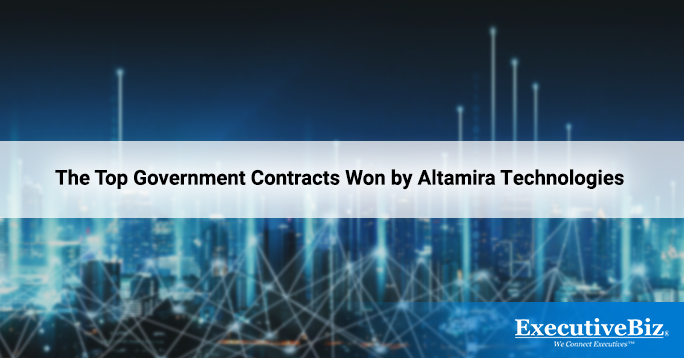 What are the top government contracts won by Altamira technologies?