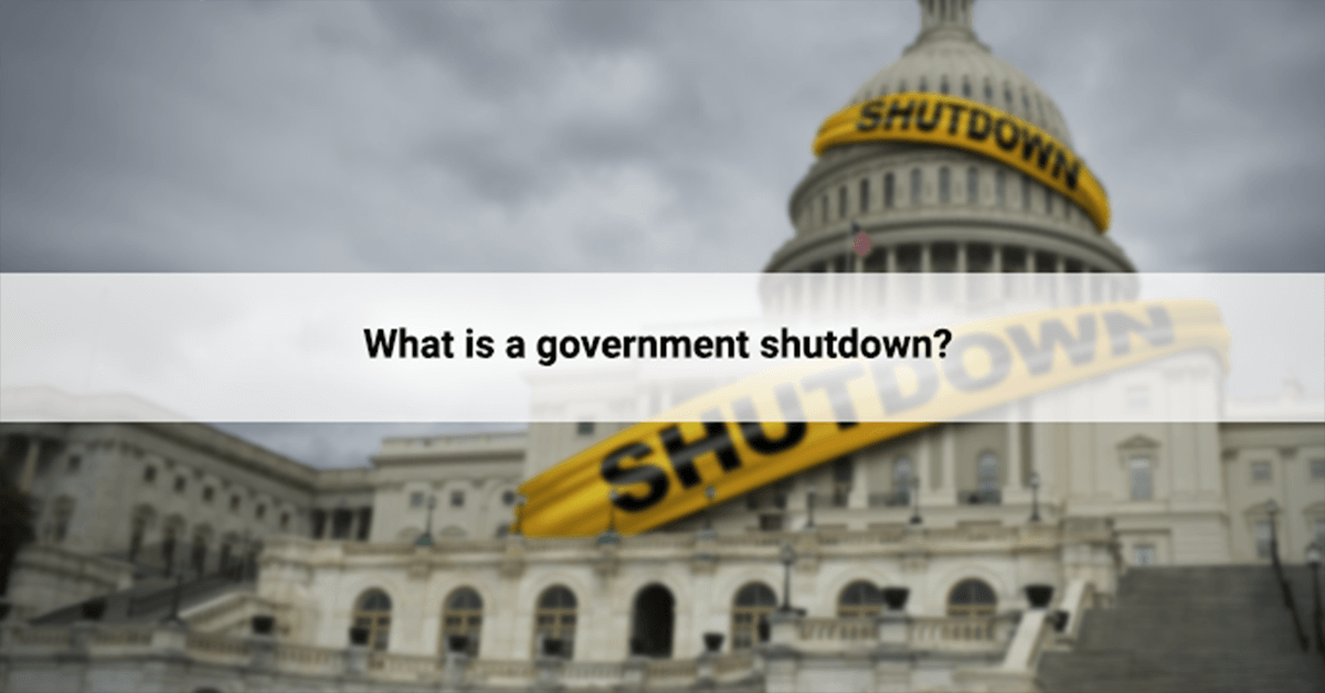 What is a government shutdown?