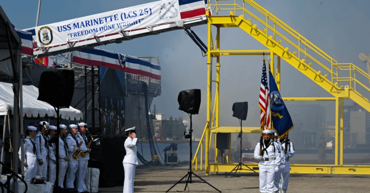 US Navy Commissions Littoral Combat Ship USS Marinette - top government contractors - best government contracting event