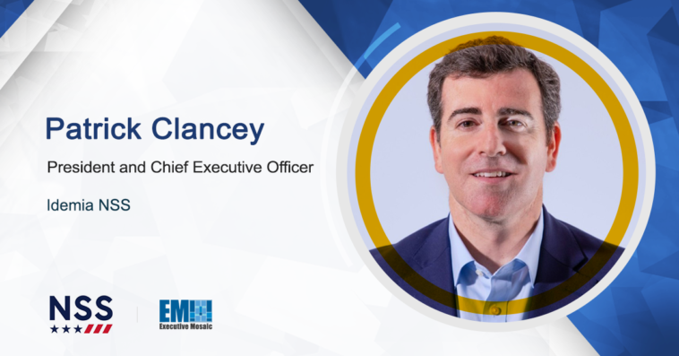 Idemia to Support Service Members Transitioning to Civilian Work Under DOD Program; Patrick Clancey Quoted