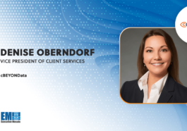 Former Capgemini Exec Denise Oberndorf Joins cBEYONData as Client Services VP; Dyson Richards Quoted
