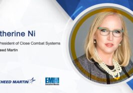 Lockheed Martin Names Catherine Ni as Permanent VP of Close Combat Systems