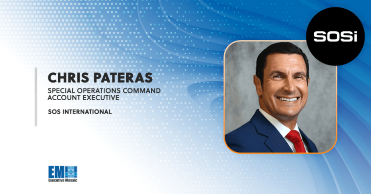 Chris Pateras Named Special Operations Command Account Executive at SOSi; Jim Edwards Quoted
