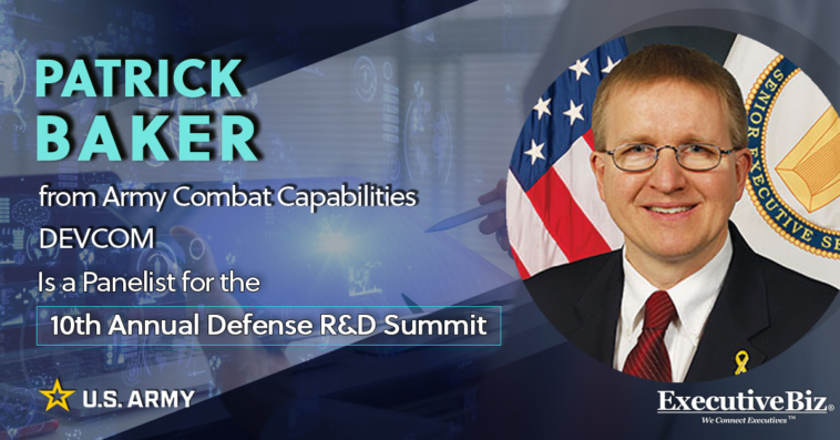 Patrick Baker from U.S. Army Combat Capabilities DEVCOM Is a Panelist for the 10th Annual Defense R&D Summit