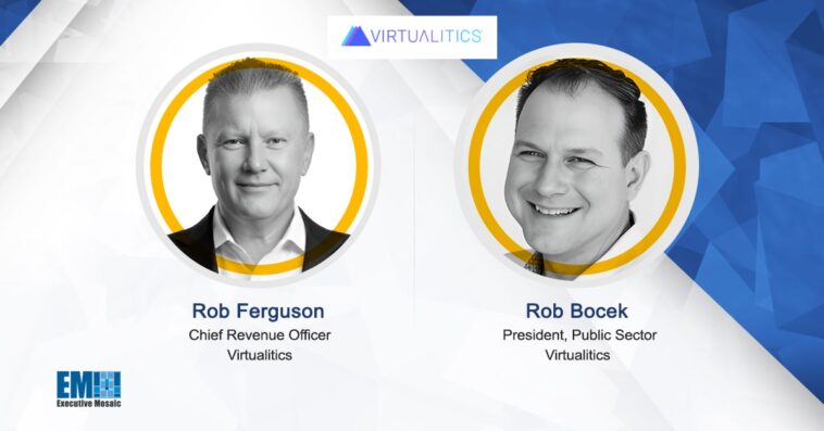 Rob Ferguson Named Virtualitics Chief Revenue Officer, Rob Bocek Appointed Public Sector Lead
