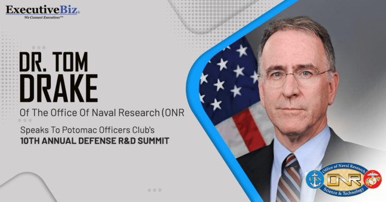Tom Drake of The Office of Naval Research, 10th Annual Defense R&D Summit Keynote Speaker