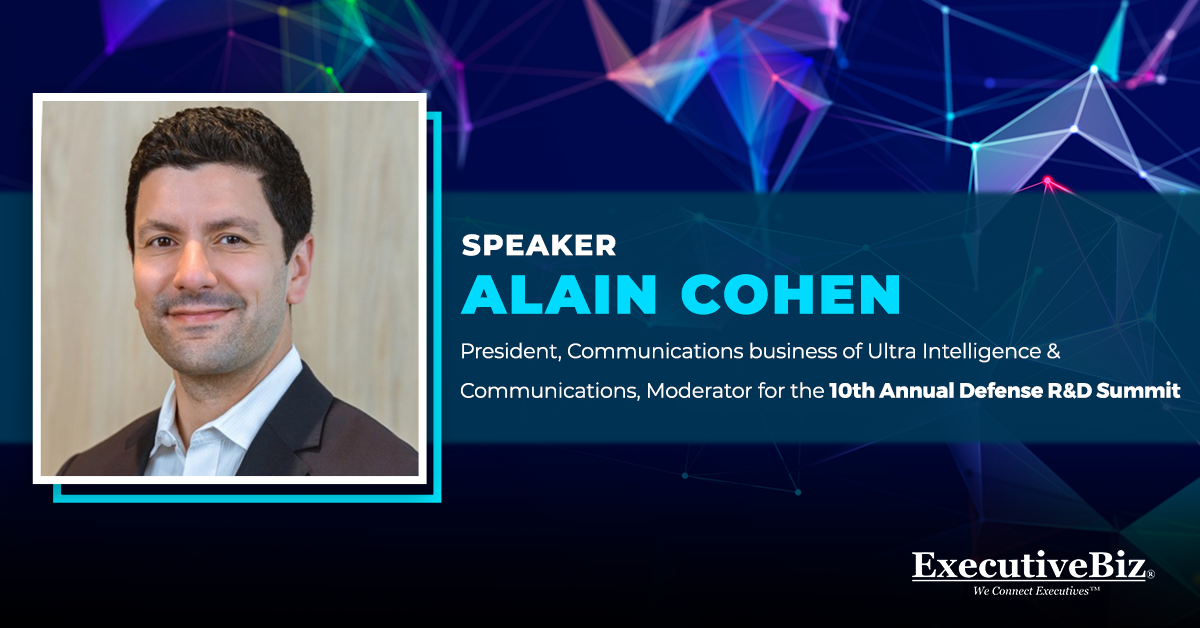 Speaker Alain Cohen, President, Communications Business of Ultra Intelligence & Communications, Moderator for the 10th Annual Defense R&D Summit - Vimarsana News