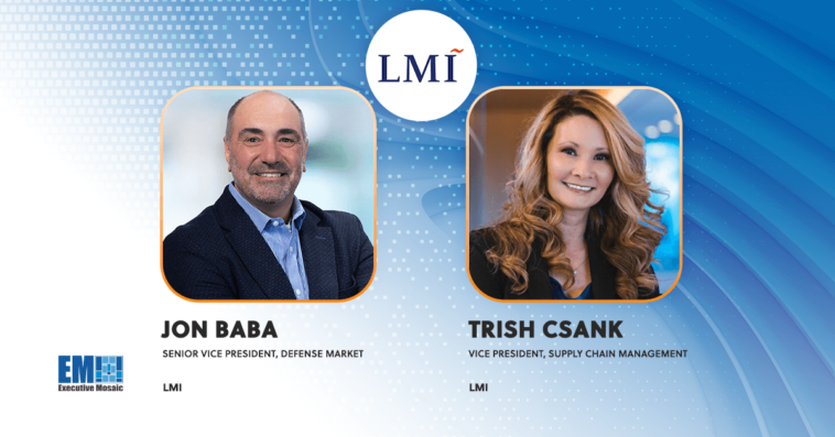 LMI Receives Air Force Contract for Data & Analysis Services; Jon Baba, Trish Csank Quoted