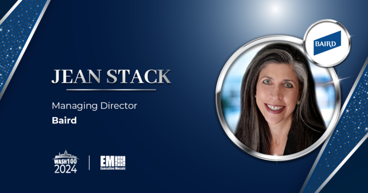 Baird Managing Director Jean Stack Named to 2024 Wash100 for Contributions to Notable M&A Transactions in GovCon Sector