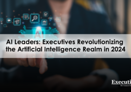 An image showing artificial intelligence with the text “AI Leaders: Executives Revolutionizing the Artificial Intelligence Realm in 2024” over it