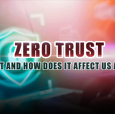 A glowing network privacy icon with an overlay of the text “Zero Trust: What Is It and How Does It Affect US Air Force”