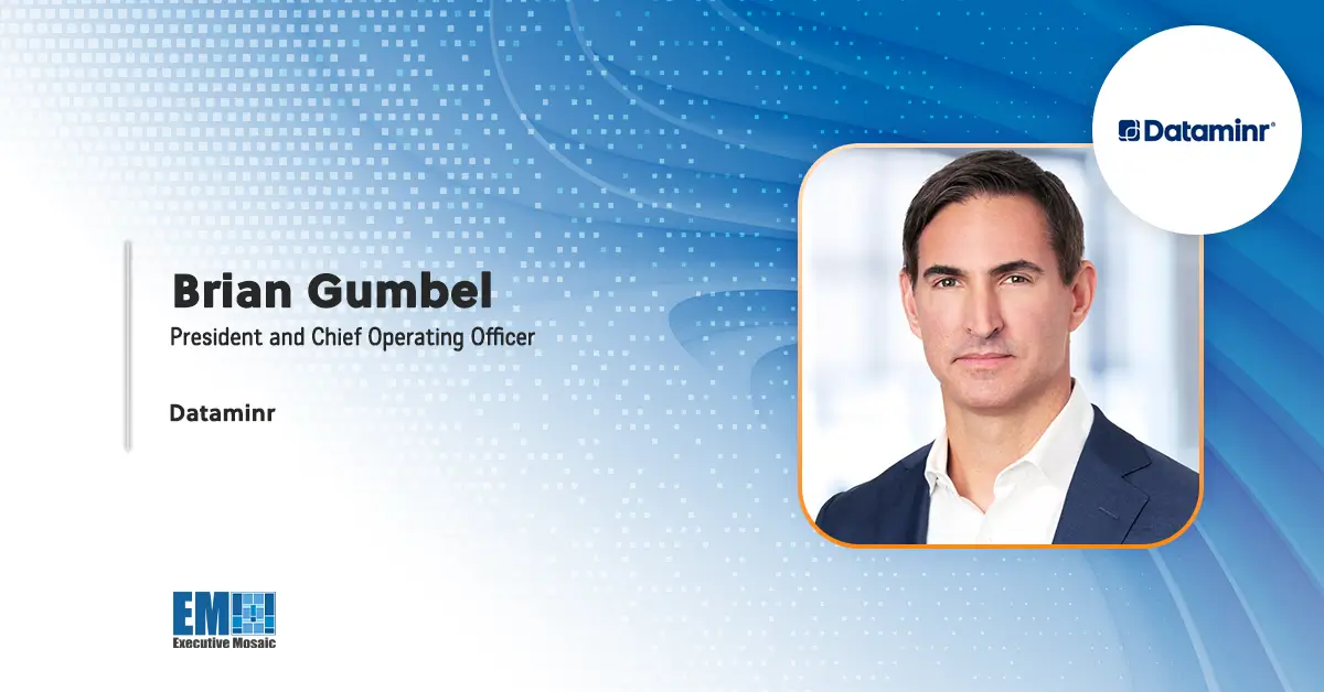 Brian Gumbel Selected as Dataminr President & COO