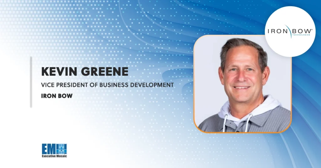 Iron Bow Promotes Kevin Greene to VP of Business Development; Rene LaVigne Quoted