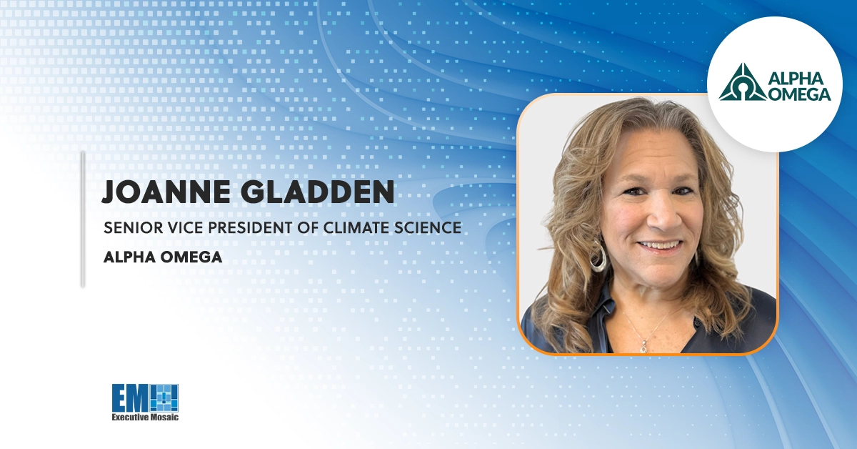 Joanne Gladden Promoted to SVP of Climate Science at Alpha Omega; Gautam Ijoor Quoted