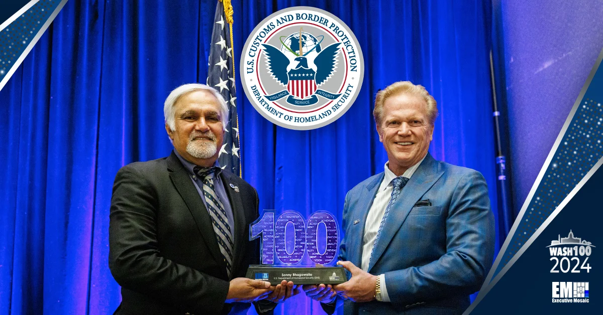 CBP CIO Sonny Bhagowalia Receives 2024 Wash100 Award