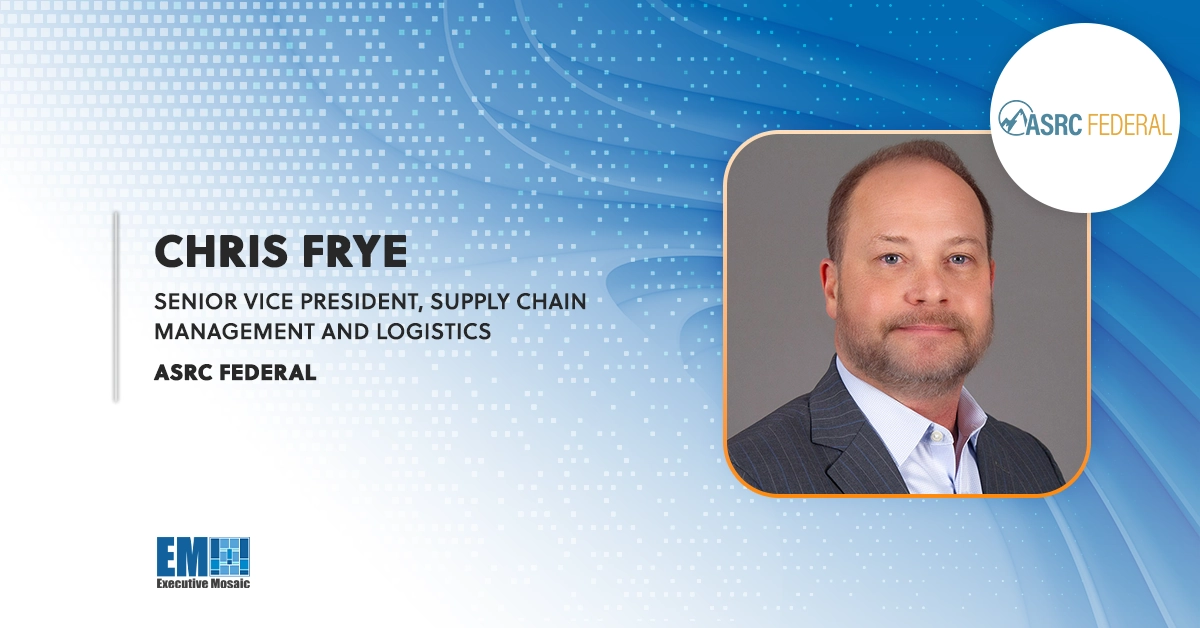 ASRC Federal, DLA Forge Partnership to Strengthen Military Supply Chain Support; Chris Frye Quoted