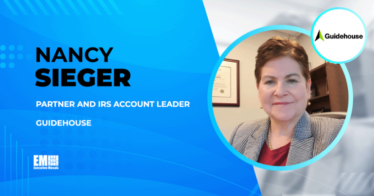 Nancy Sieger Selected as Partner & IRS Account Leader at Guidehouse - top government contractors - best government contracting event