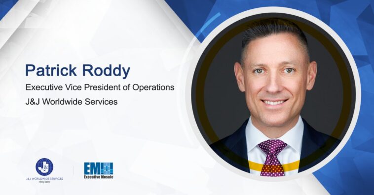 Patrick Roddy Joins J&J Worldwide Services as Operations EVP - top government contractors - best government contracting event